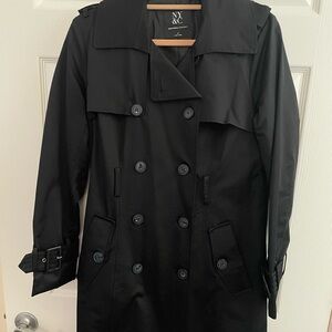 NY&C Black Double-Breasted Trench Coat – NWOT